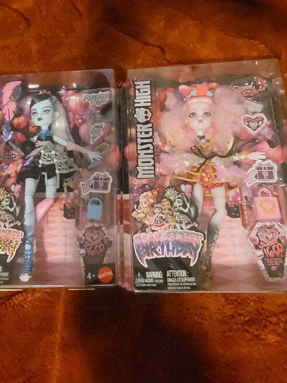 2 @ New In Box Monster High Scary Sweet Birthday - FRANKIE STEIN & CUPID ASTERIA